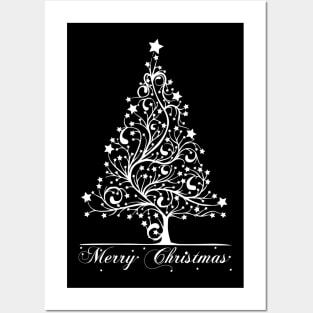Merry Christmas Tree Posters and Art